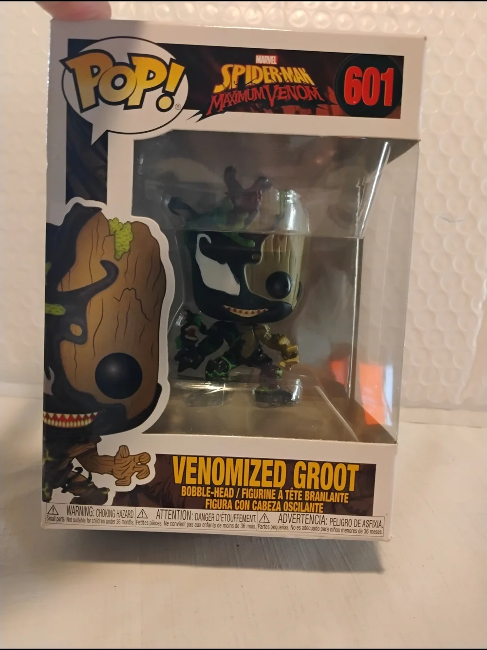 Funko POP! Venomized Groot #601 - Black & Brown Vinyl Figure